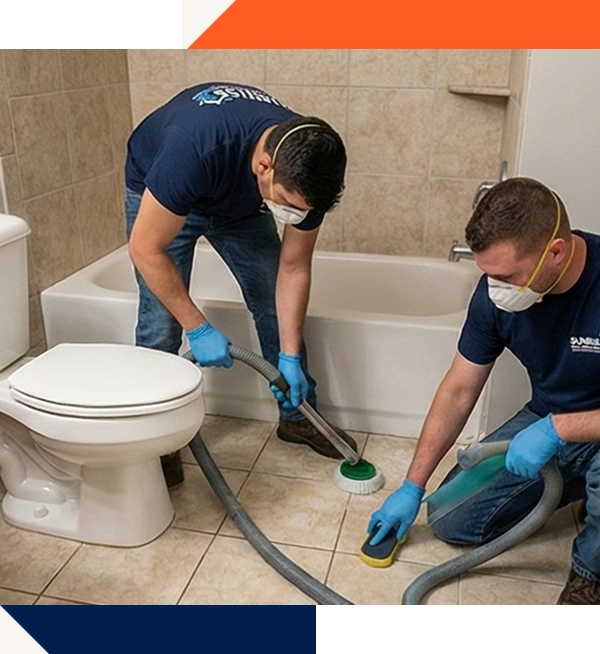 Sewage Cleanup 13 sewage cleanup team