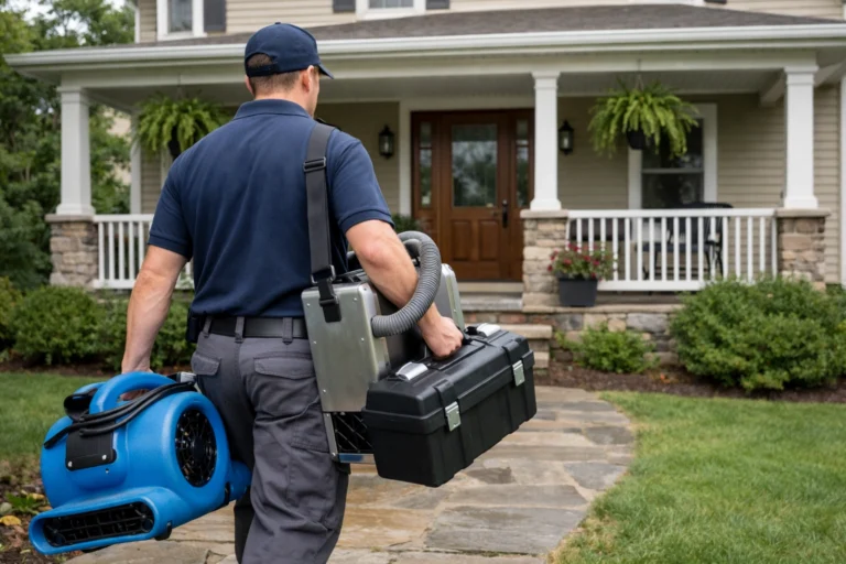 restoration-technician-arriving-at-home